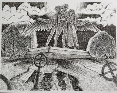 Micron pens on paper